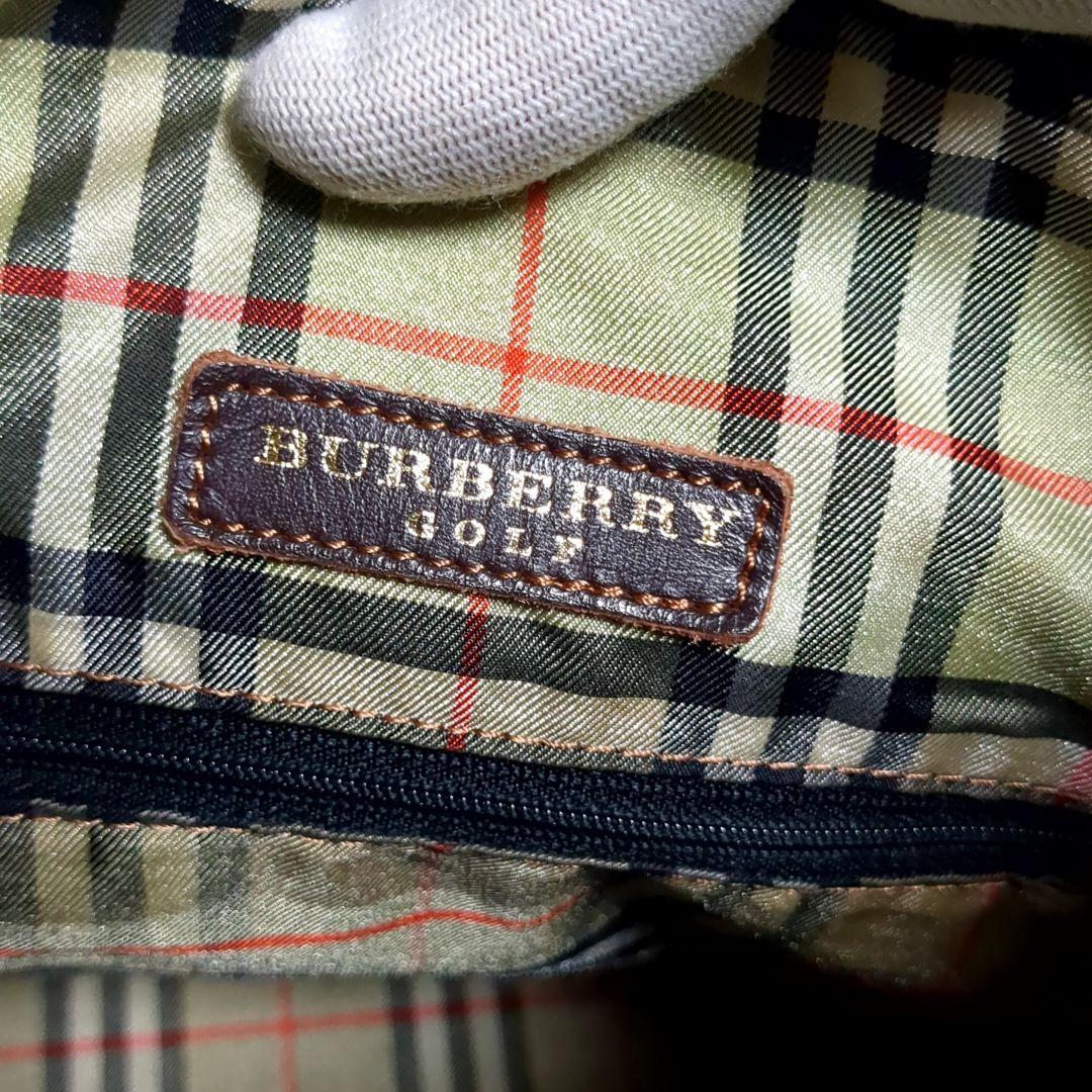✨美品✨BURBERRY GOLF ボストンバッグ ロゴ ノバチェック ブラウン
