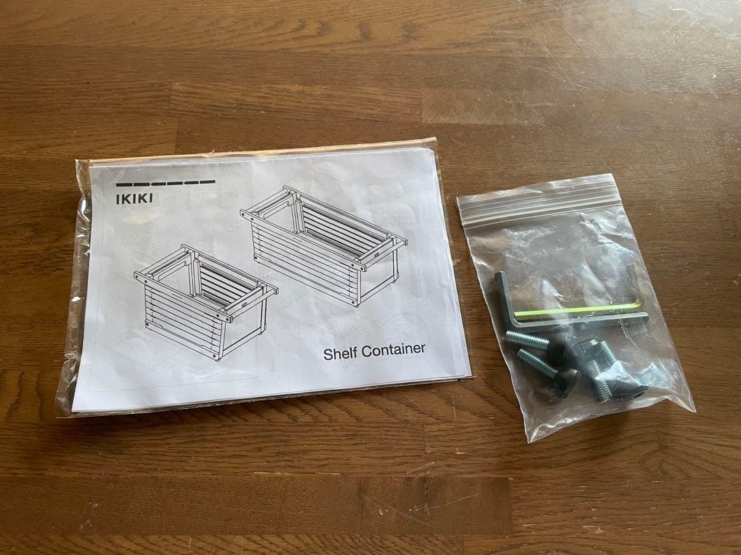 IKIKI シェルフコンテナ L ・ソリッドトップパネル・ホイール・レインカバー