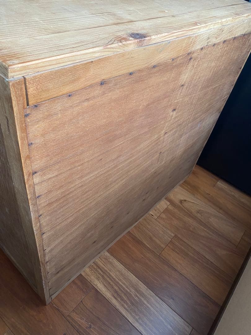 【送料込み】古い木の食器棚