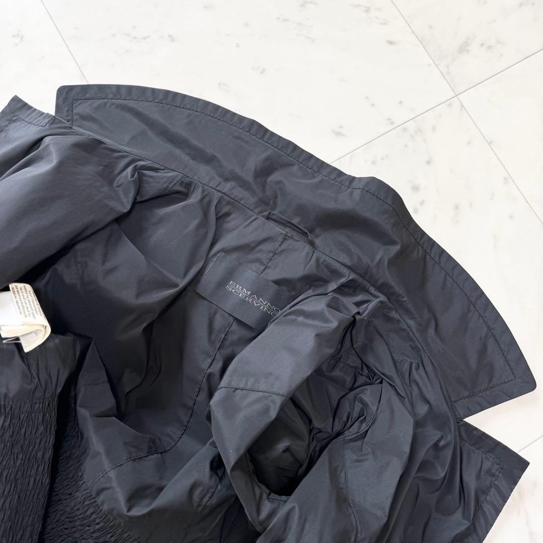 【ERMANNO SCERVINO】エルマンノシェルビーノ ナイロン コート 黒