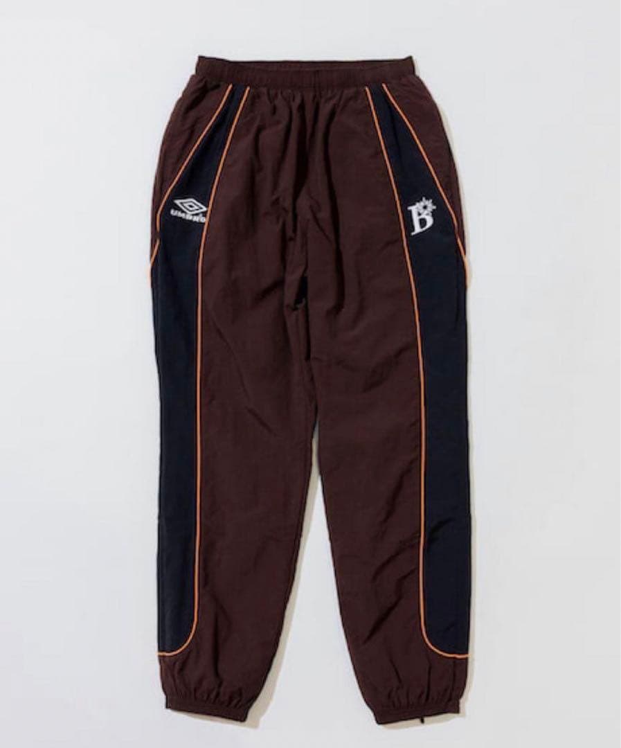 Umbro ブラウン サイドストライプ パンツ BEAMS別注