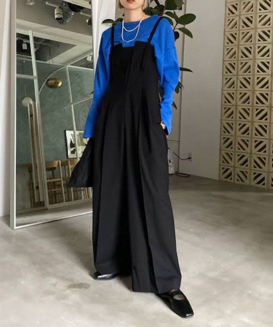 サロペット・オーバーオール・オールインワン Ameri FOLD TUCK WIDE ROMPERS