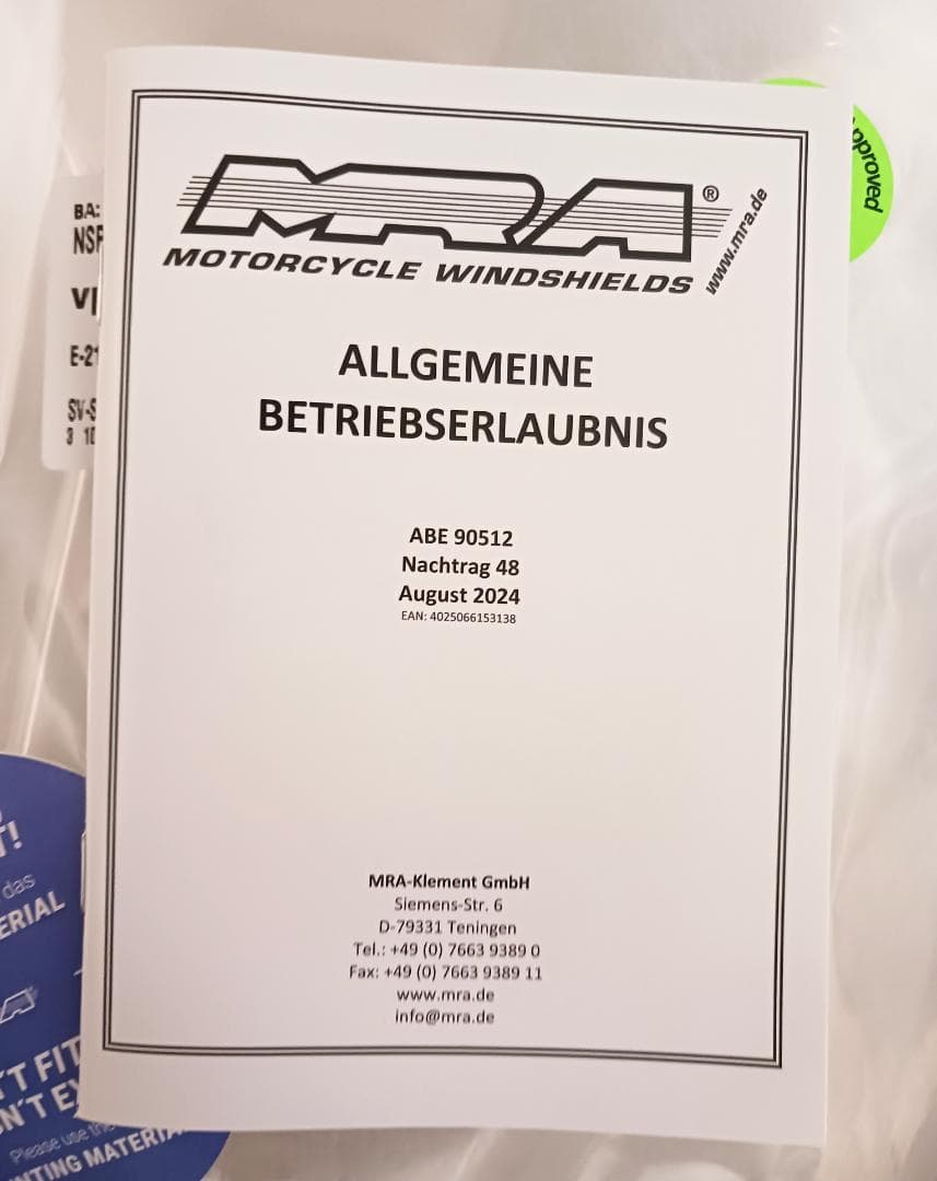 MRA スクリーン クリア MT-09