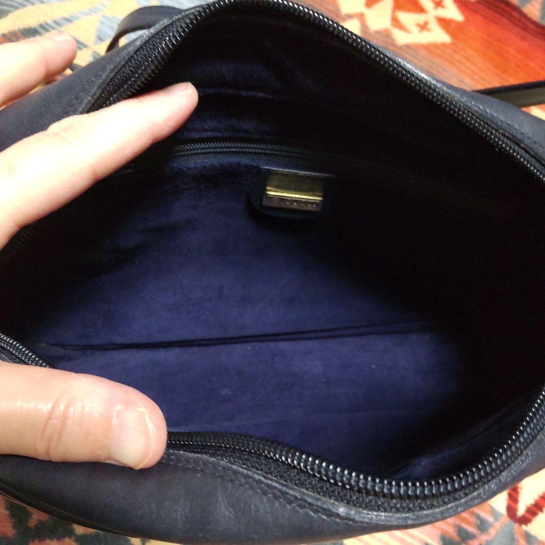 オールドGUCCI ネイビー ショルダーバッグ
