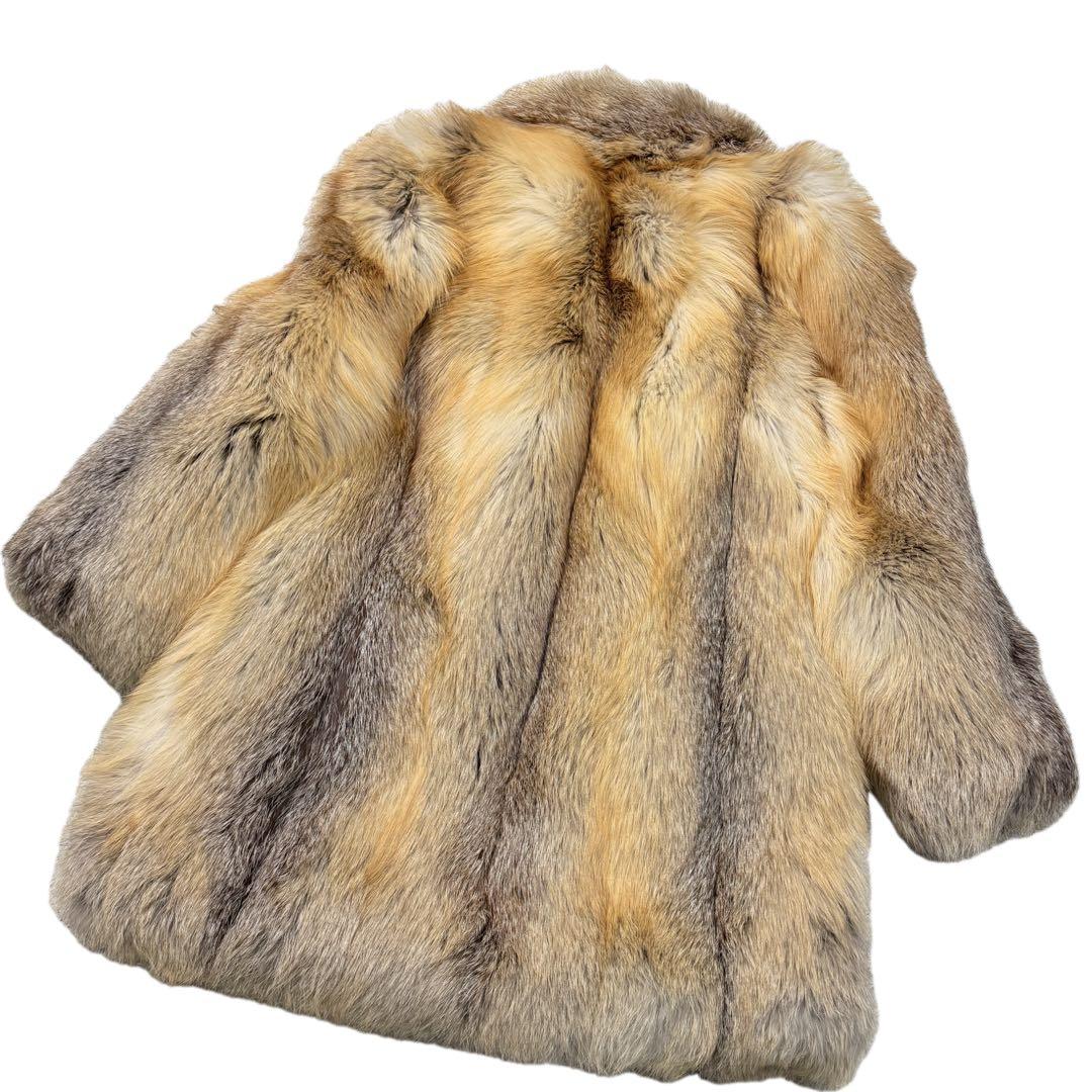 極美品　ゴールデンフォックス　サガフォックスロイヤル　ファーコート　ボリューム◎