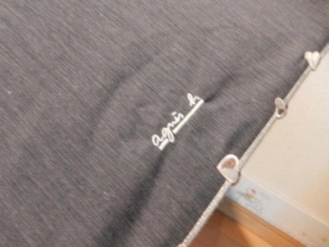 agnes b.（アニエスベー）ハート刺繡晴雨兼用傘(折り畳み傘)