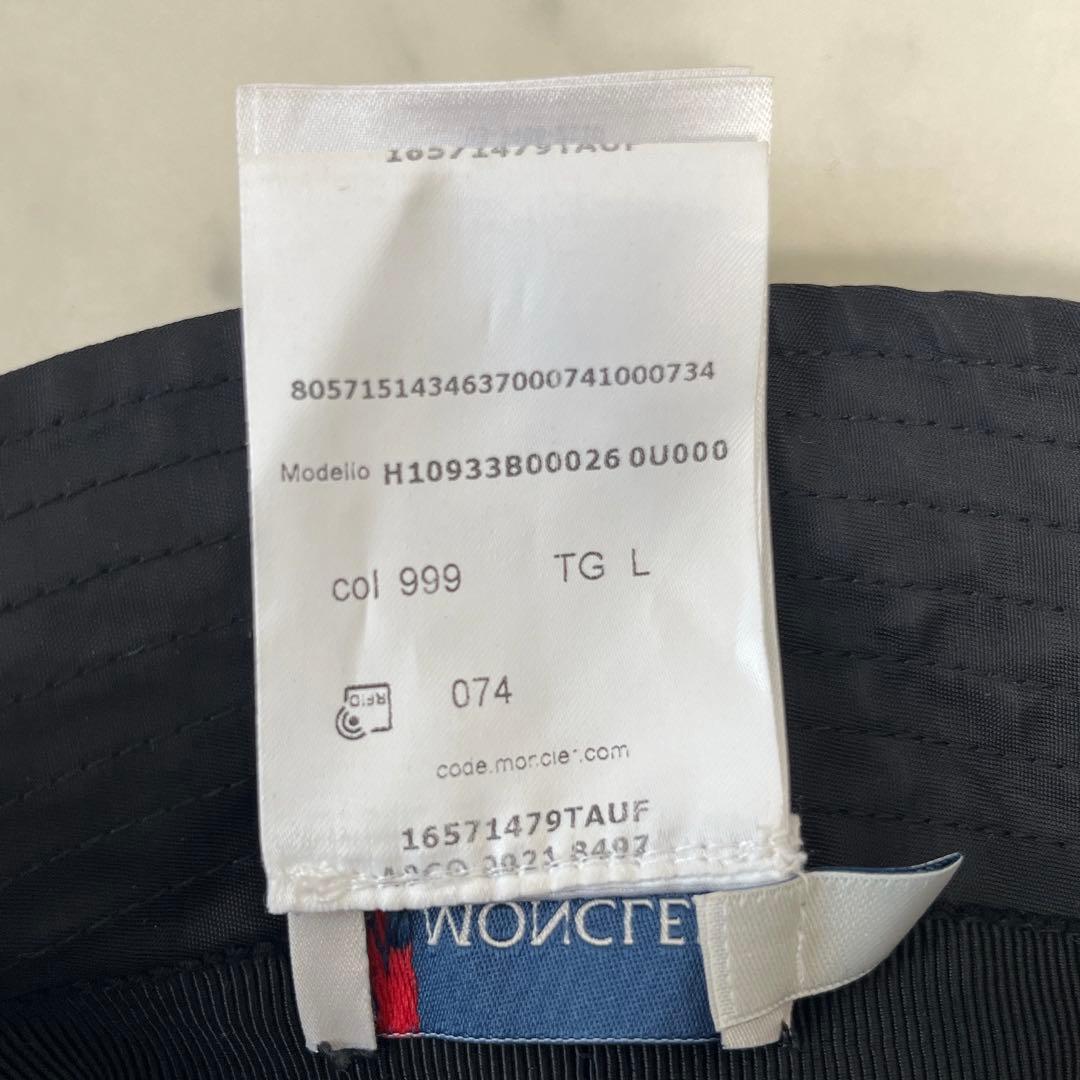 美品✨モンクレール MONCLER バケットハット L ブラック 男女兼用