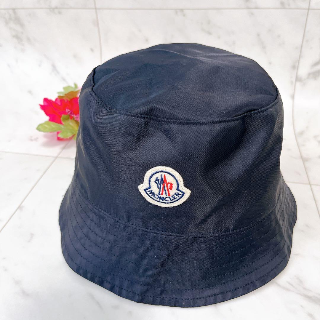 美品✨モンクレール MONCLER バケットハット L ブラック 男女兼用