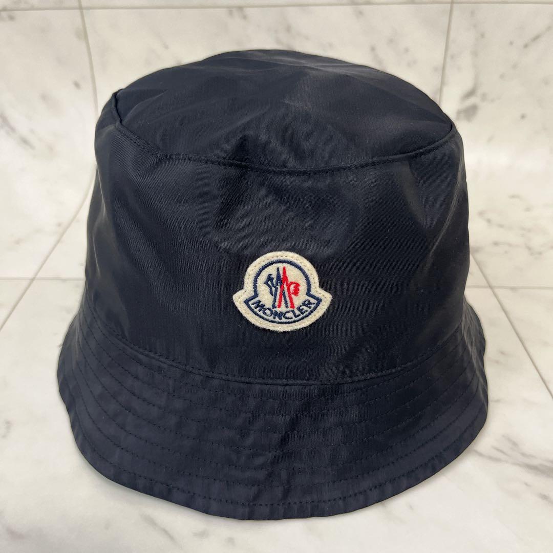 美品✨モンクレール MONCLER バケットハット L ブラック 男女兼用