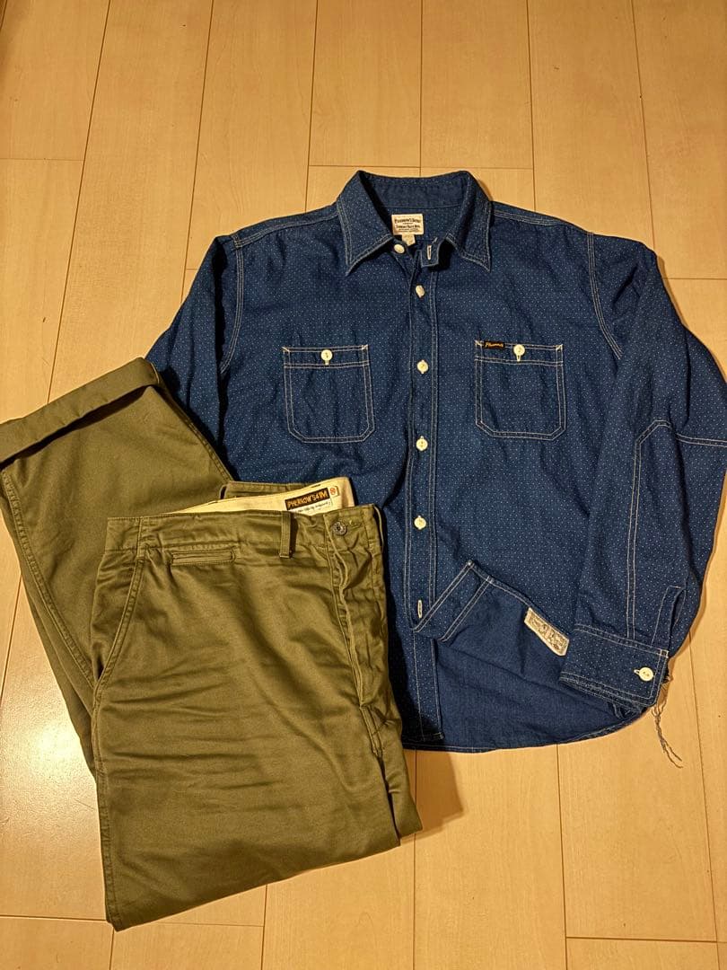 フェローズ PHERROW'S P41M チノパン アーミー トラウザー 36