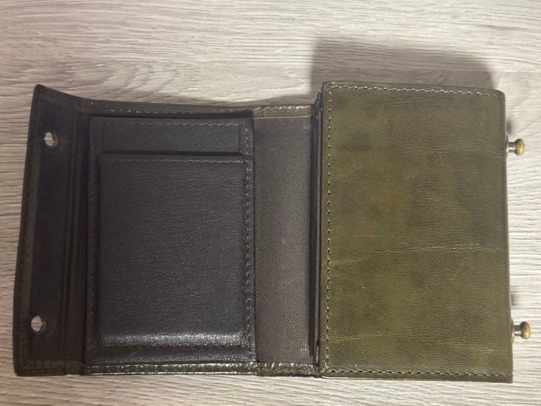 m+ millefoglie ITALICO 二つ折り財布 ダークブラウン