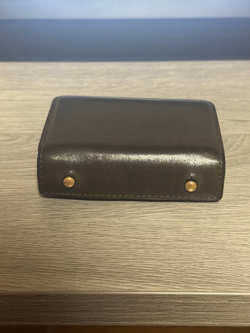 m+ millefoglie ITALICO 二つ折り財布 ダークブラウン