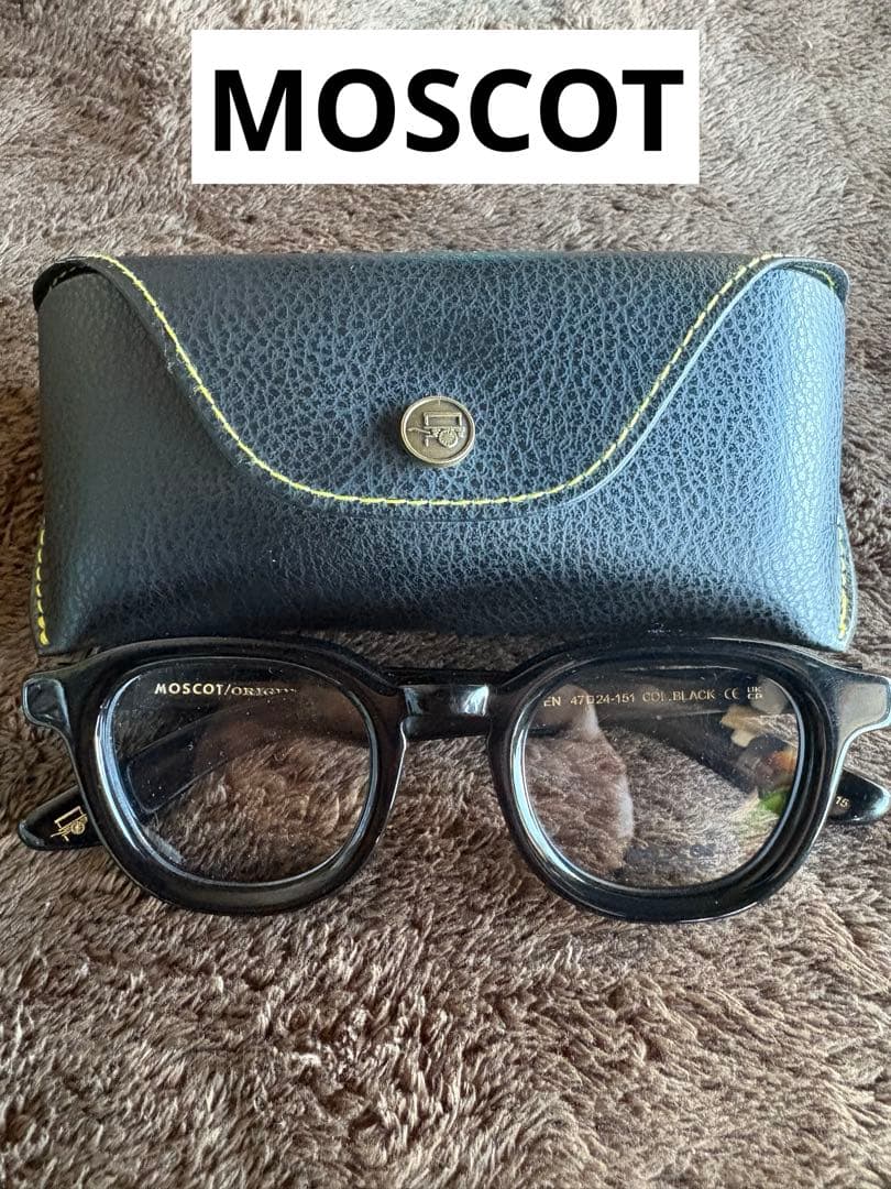 値下げMOSCOT DAHVEN(47) モスコットBlackブラック未使用