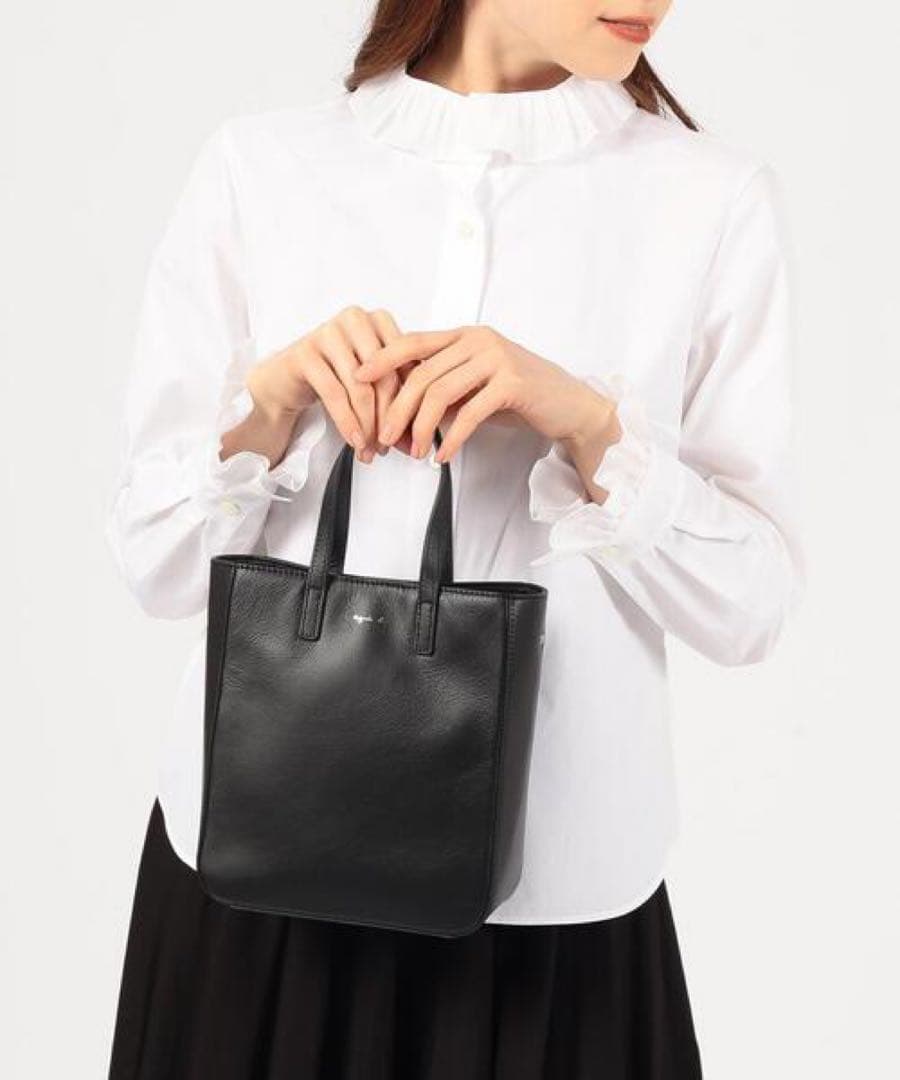 agnes b✨ショルダーバッグ LUCY 2way レザー ブラック