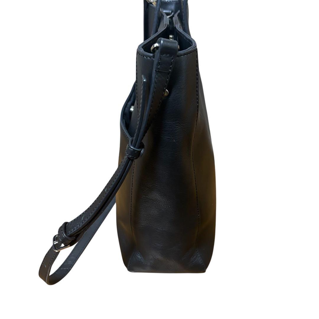 agnes b✨ショルダーバッグ LUCY 2way レザー ブラック