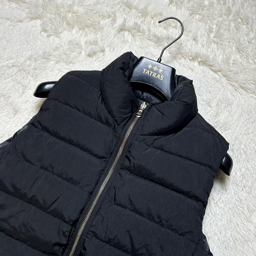 美品✨タトラス ダウンベスト リバーシブル カモフラ柄 ブラック M 軽量