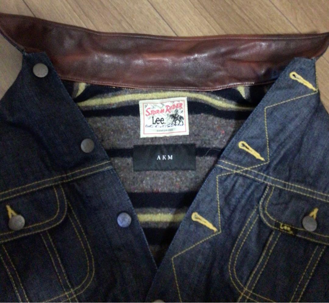 AKM × Lee Gジャン　裏地あり　襟レザー　Lサイズ　値下‼️