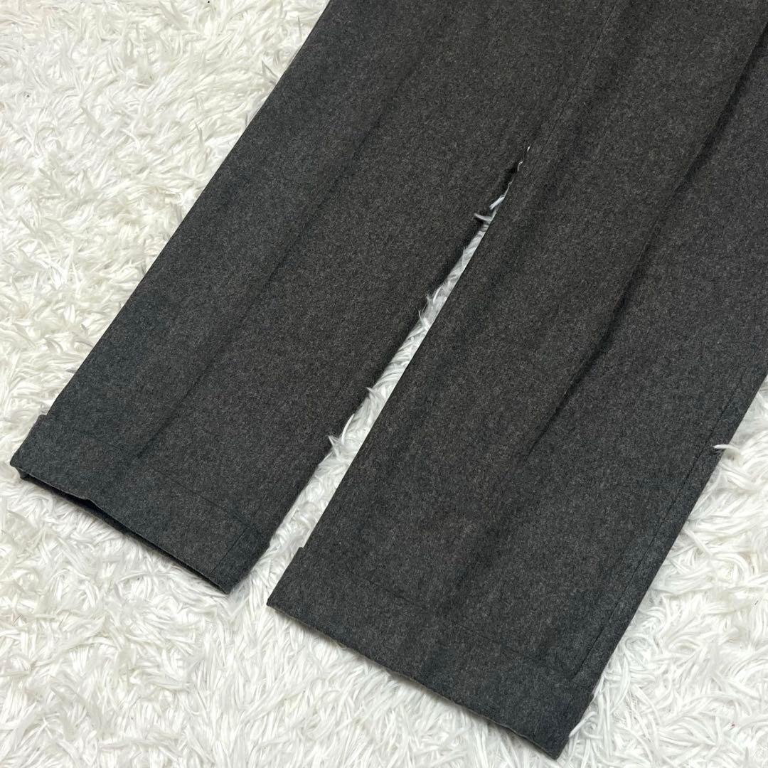 美品✨ラルフローレン イタリア製 フランネル スラックス パンツ グレーLサイズ
