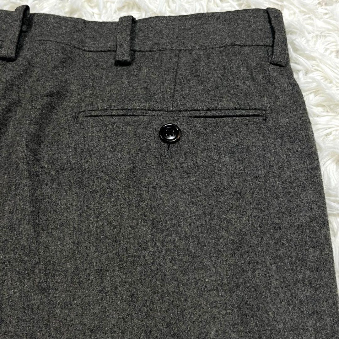 美品✨ラルフローレン イタリア製 フランネル スラックス パンツ グレーLサイズ