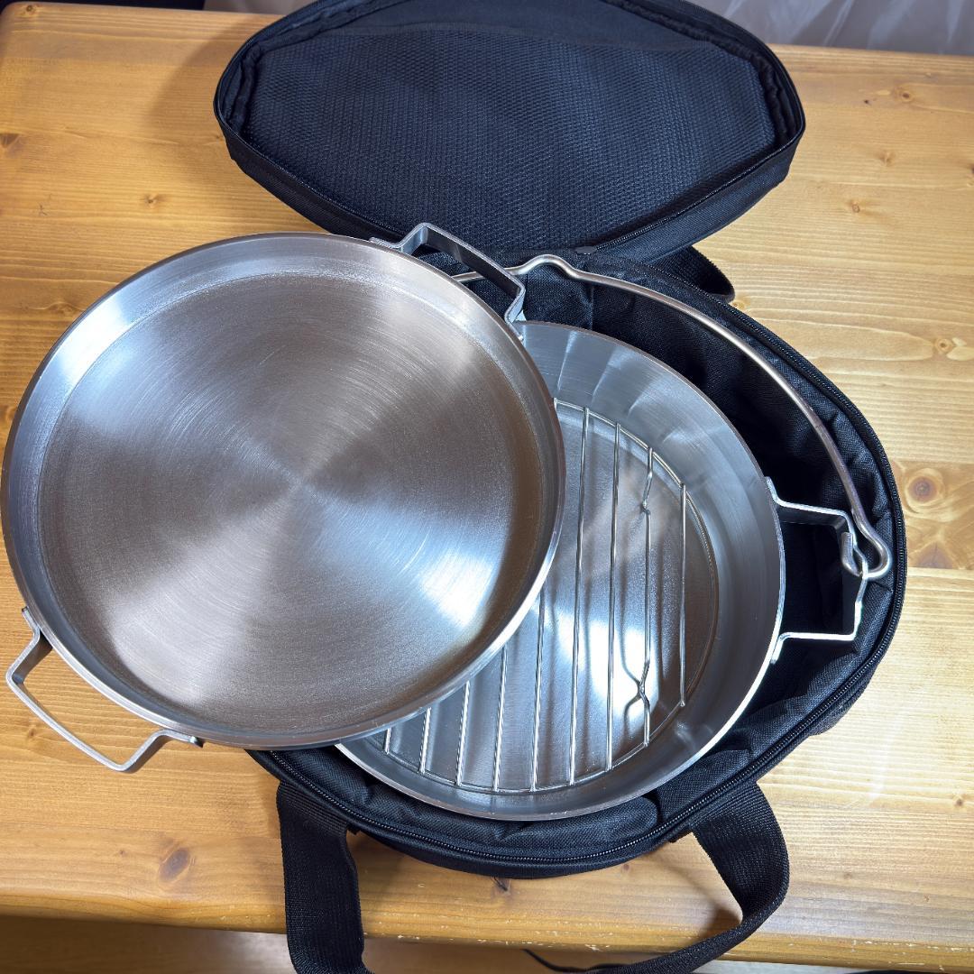 SOTO ステンレスダッチオーブン10インチハーフ+底網+専用ケースのセット