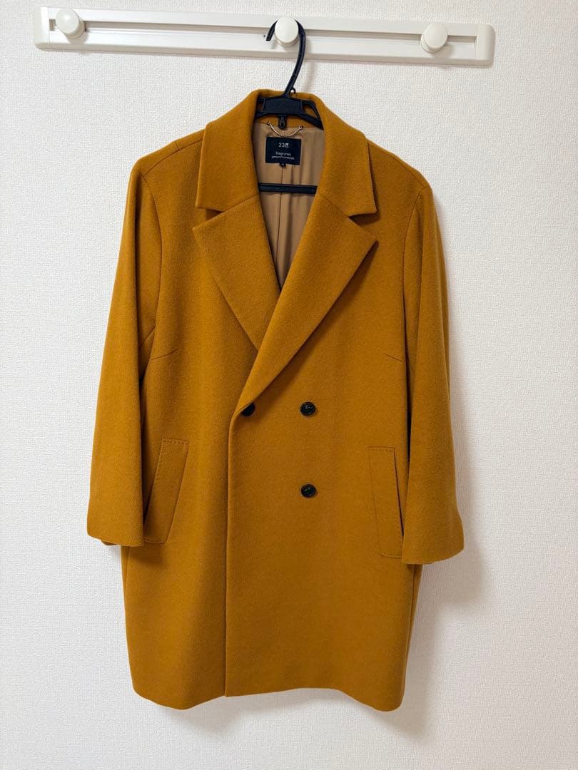 23区　ロングコート　マスタード　大きいサイズ　オンワード樫山