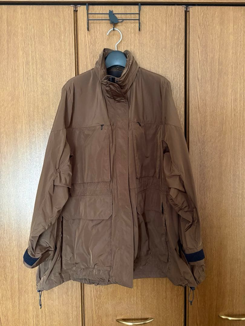 美品　カオス　プリズムライトブルゾン　ダークブラウン