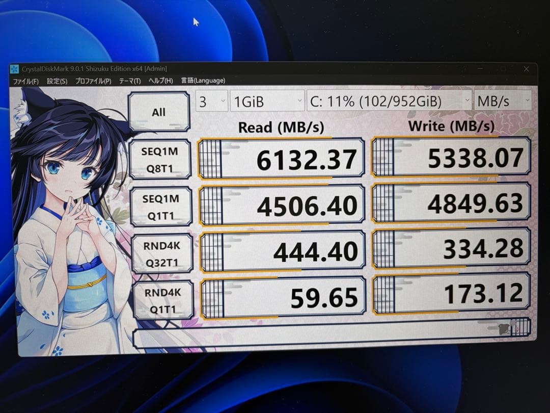 MINISFORUM AI X1 255 64GBメモリ SSD1TBモデル