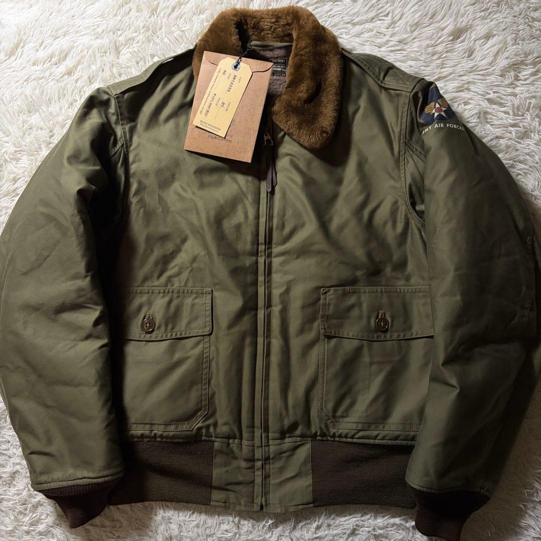 ス*シ様 【雰囲気抜群】バズリクソンズ　フライトジャケット　B-10 襟ボア　カ
