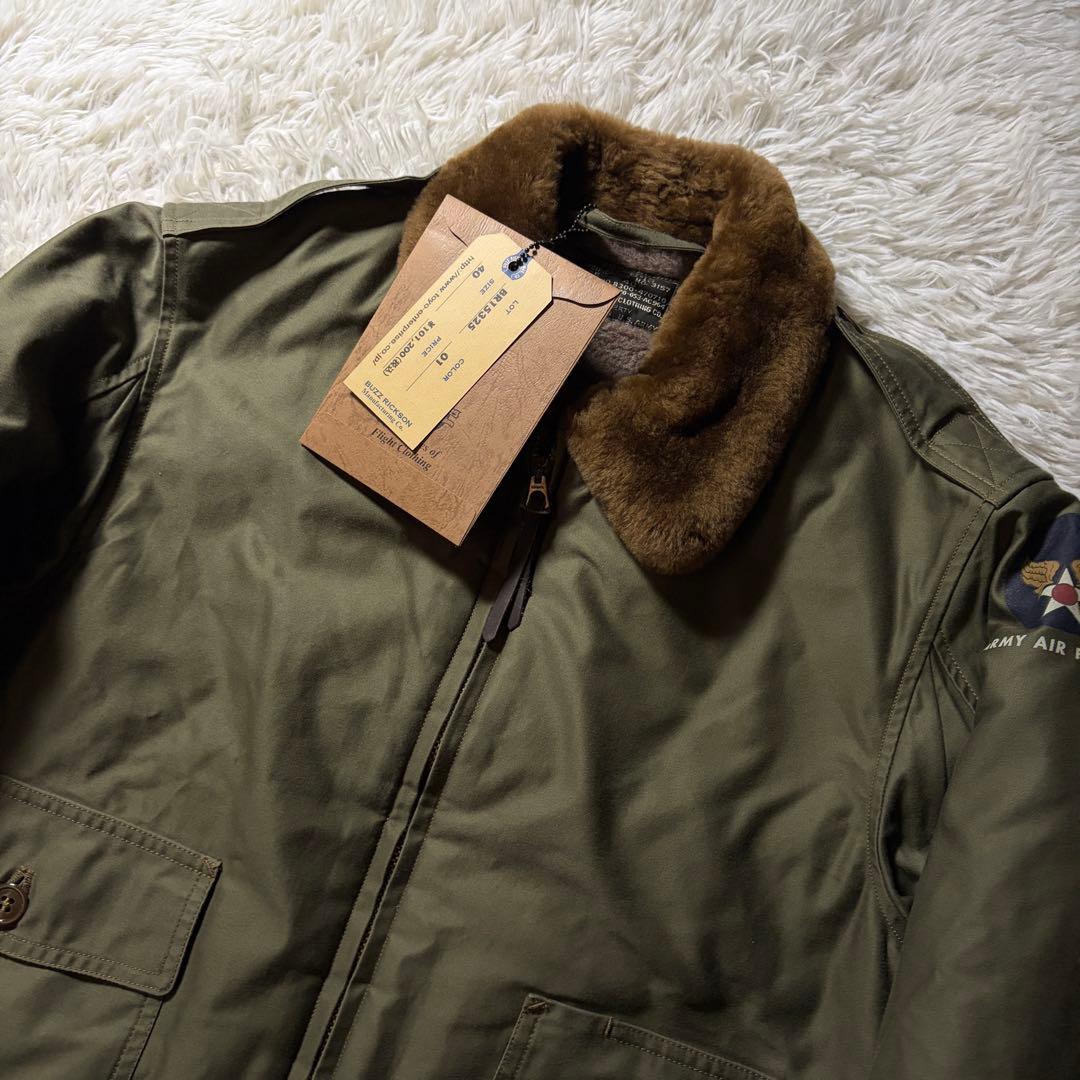 ス*シ様 【雰囲気抜群】バズリクソンズ　フライトジャケット　B-10 襟ボア　カ