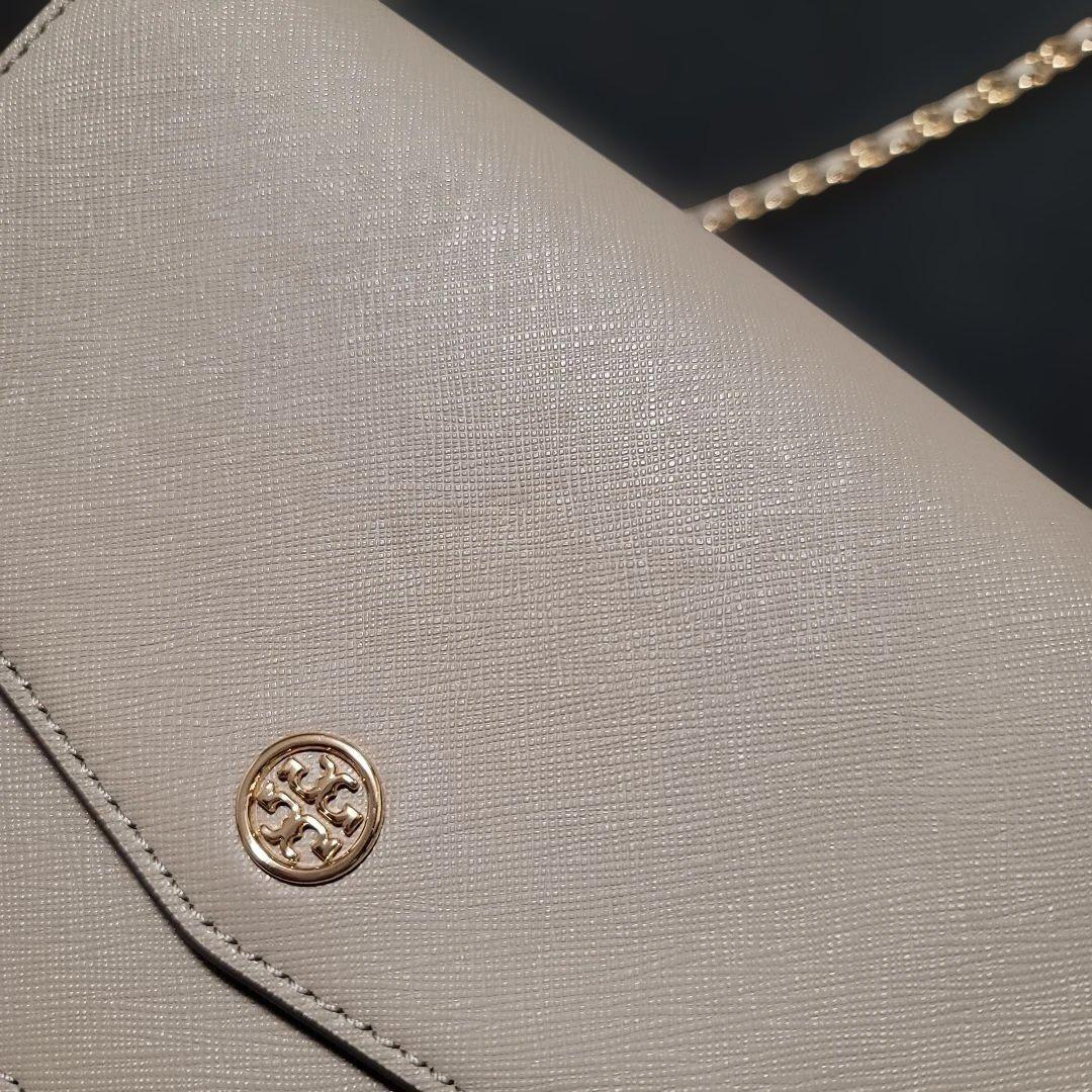Tory Burch トリーバーチ ロビンソン ショルダーバッグ グレージュ