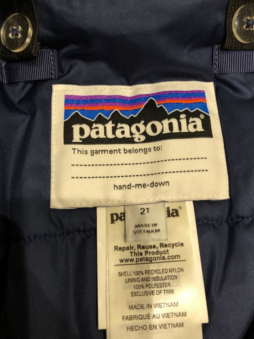 パタゴニア キッズ スノーウェア 上下セット 2T