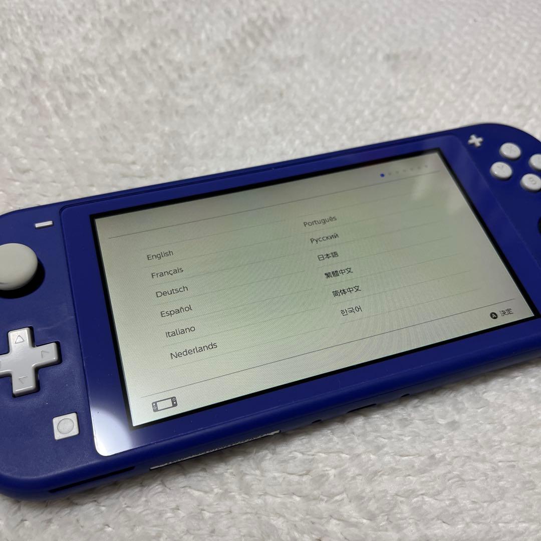 ●ジャンク品● ニンテンドースイッチライト　ブルー　画面に線有り
