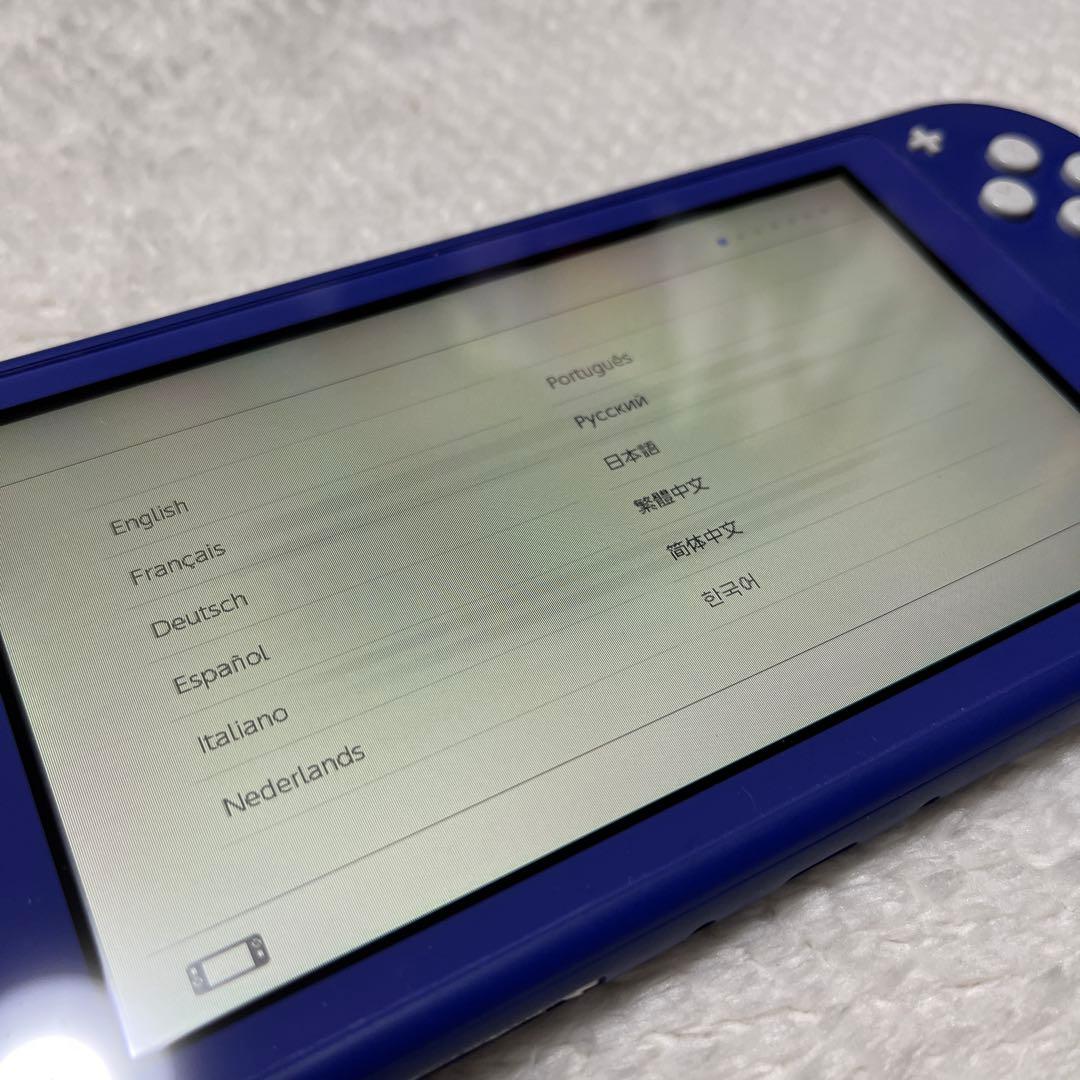 ●ジャンク品● ニンテンドースイッチライト　ブルー　画面に線有り