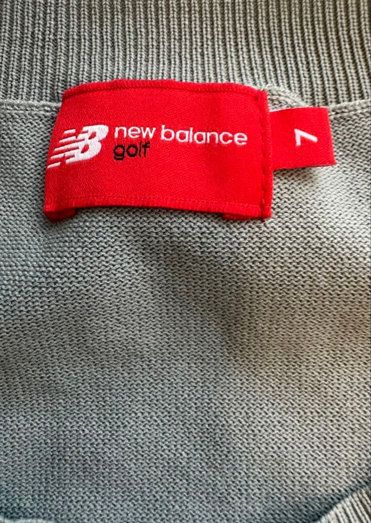 New Balance golfグレー ダイヤモンドパターン セーター