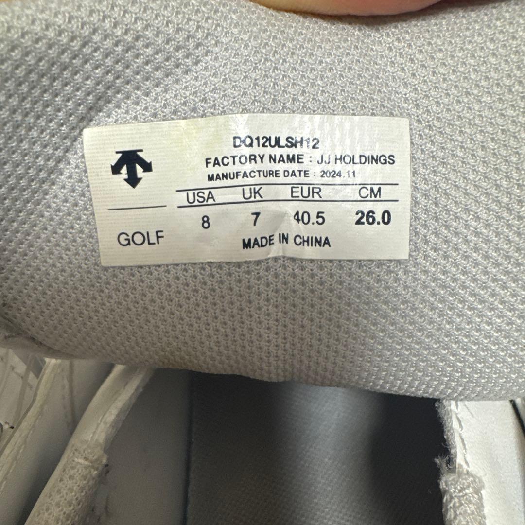 期間限定！お値下げ！DESCENTE GOLF ゴルフシューズ ホワイト