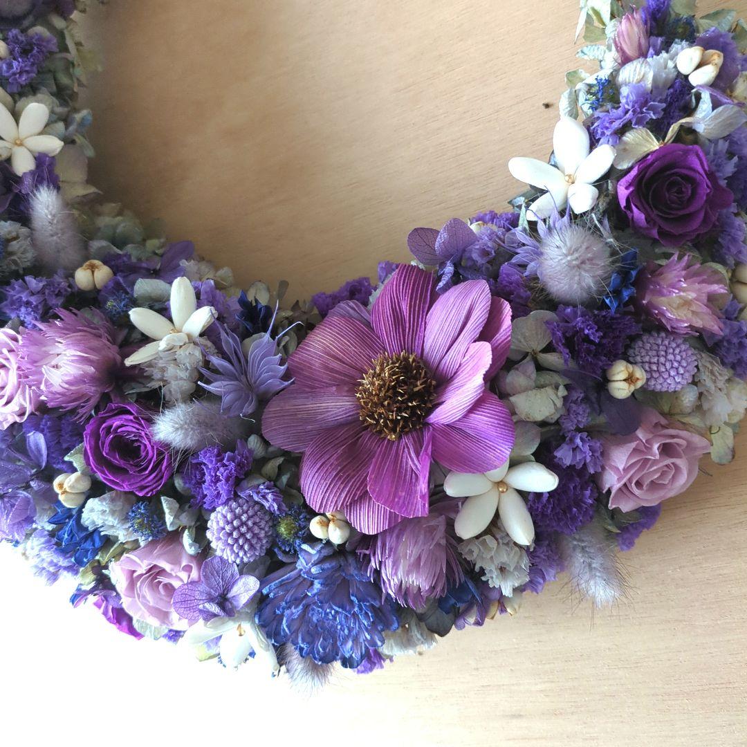 ドライフラワーハーフリース