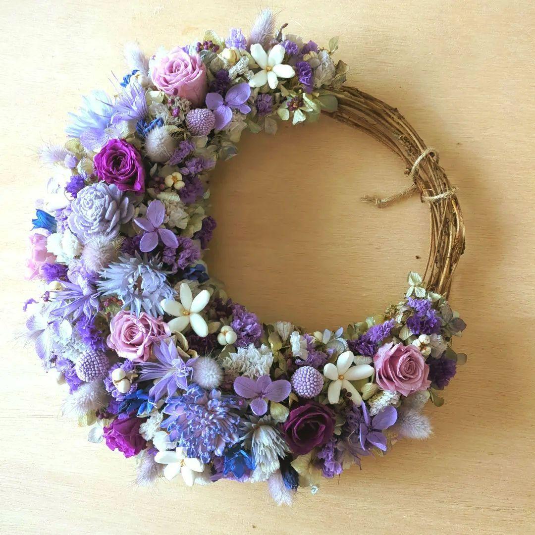 ドライフラワーハーフリース