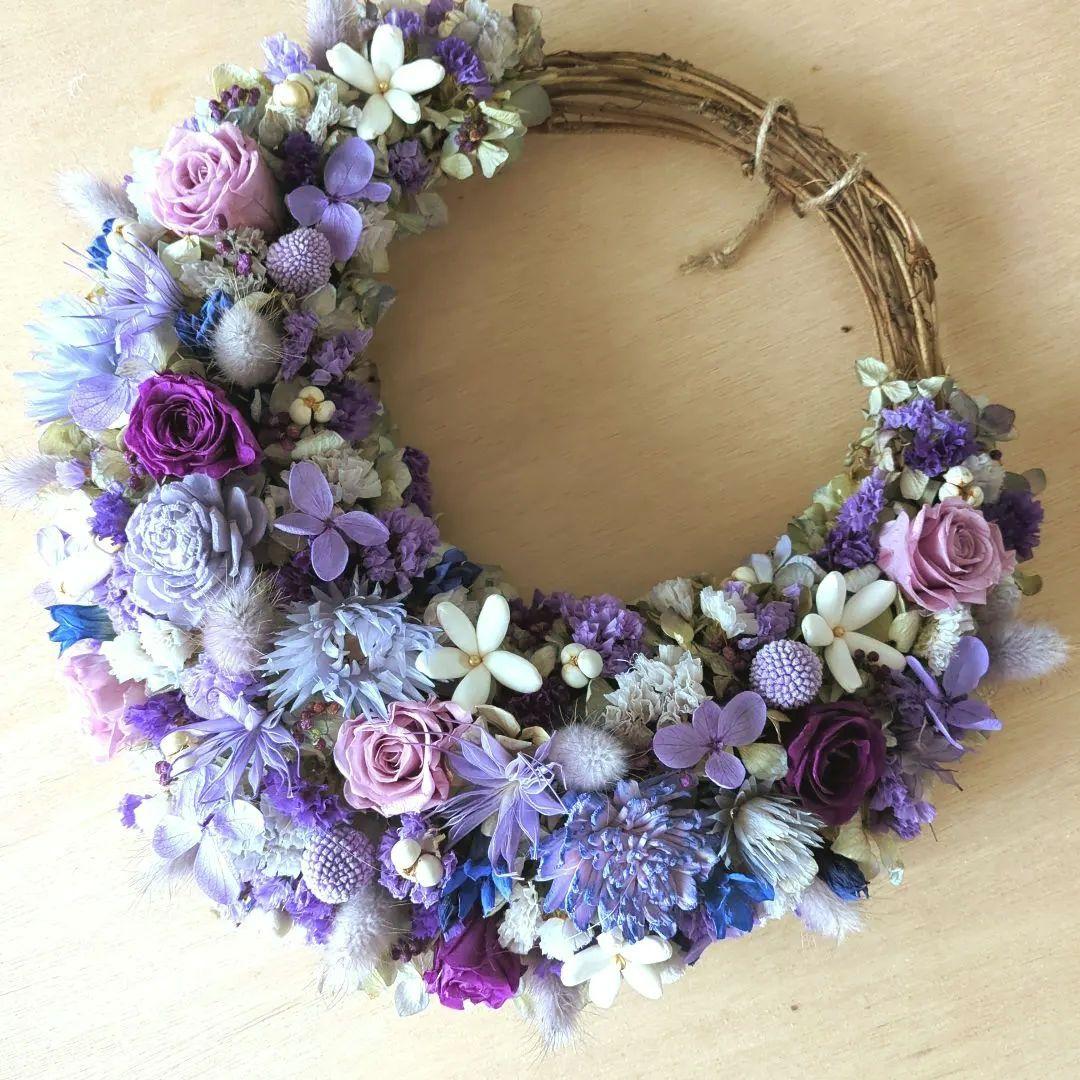 ドライフラワーハーフリース