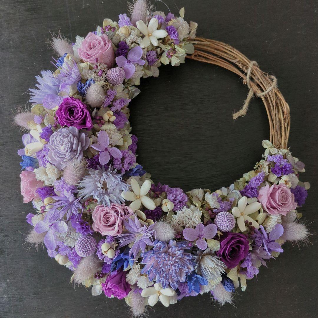 ドライフラワーハーフリース