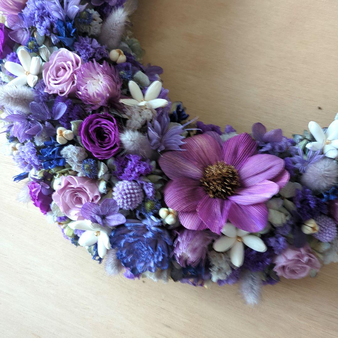 ドライフラワーハーフリース