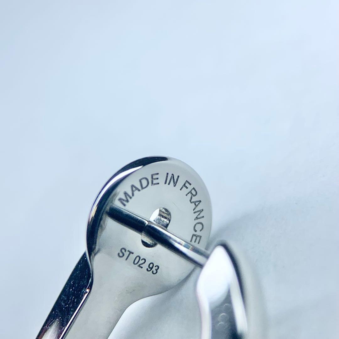 未使用級 HERMES エルメス エトリエ ピアス 片耳用 オレンジ 付属品あり