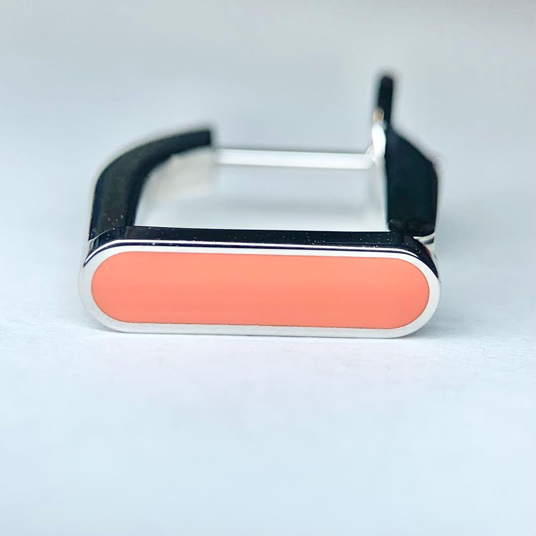 未使用級 HERMES エルメス エトリエ ピアス 片耳用 オレンジ 付属品あり