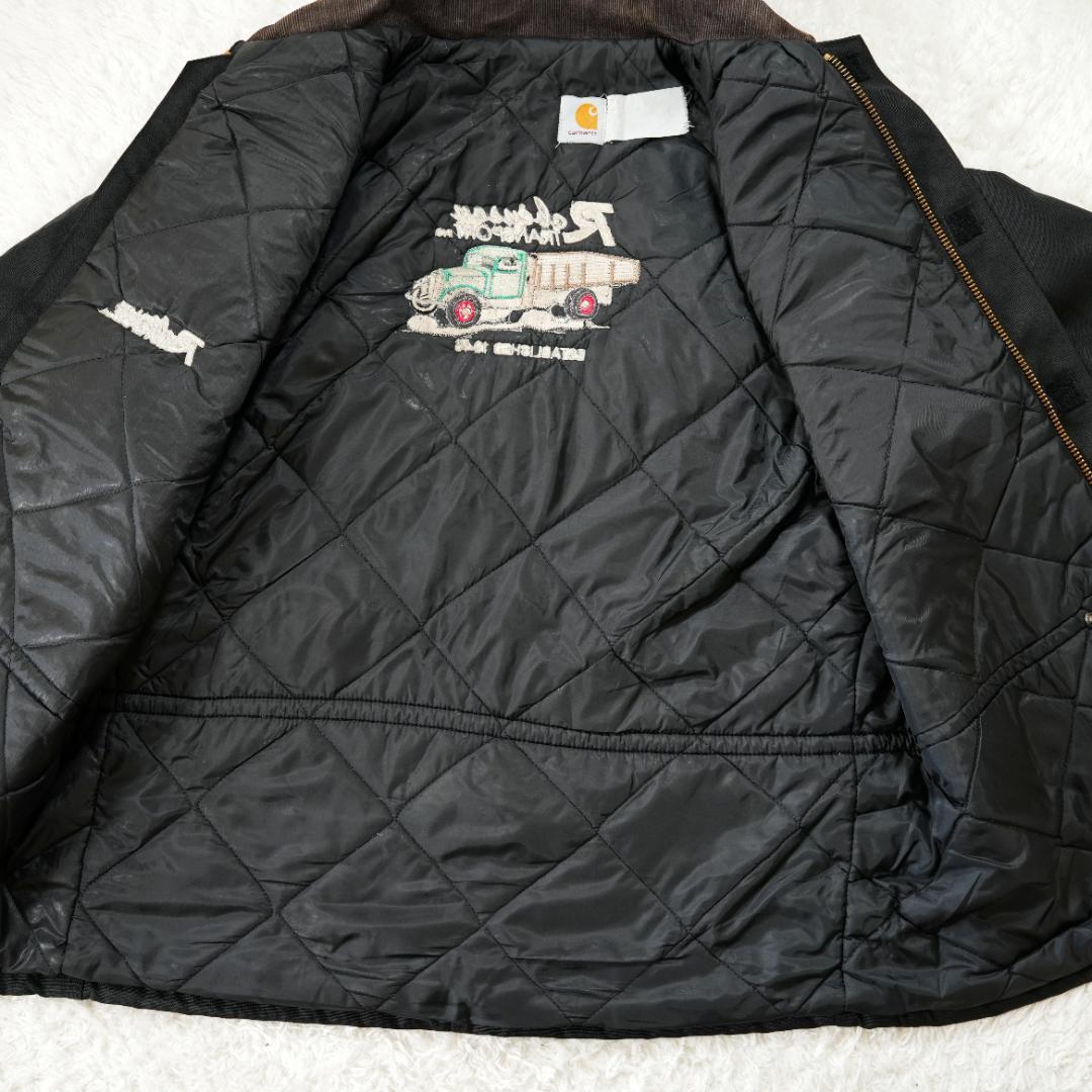 【美品】Carhartt　カーハート　企業刺繡トラディショナルジャケット　L相当