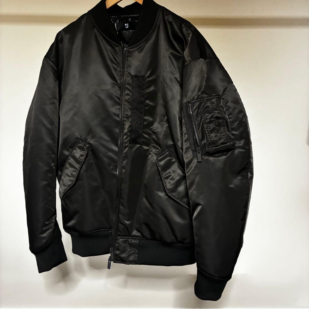 希少美品】UNIQLO +J ハイブリッドダウンオーバーサイズMA-1 グレーL