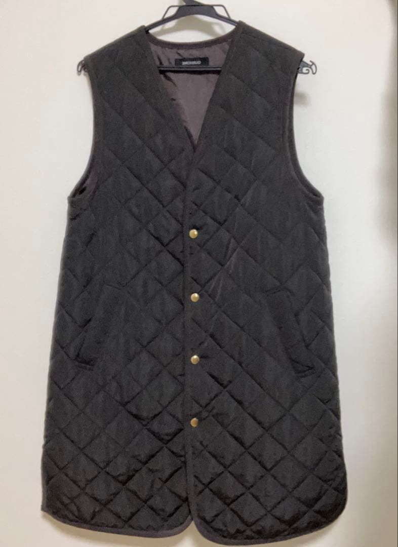 【新品未使用】our アワホーム／ロング丈のキルティングベスト