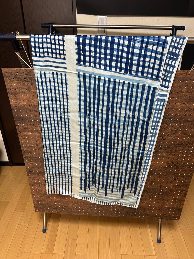 小物 Porter Classic - INDIGO PRINT SILK SCARF