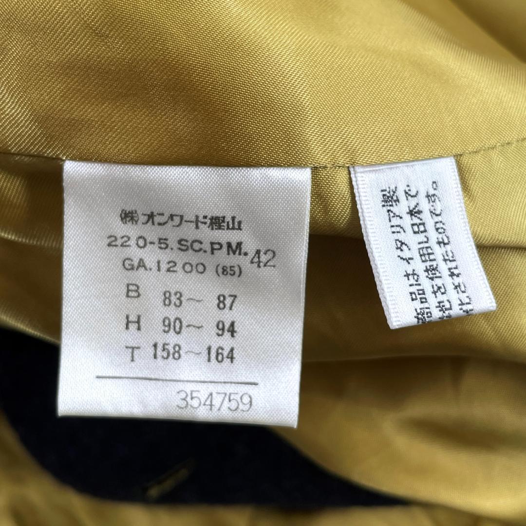 ひ*り様 未使用級✨ Paul Smith ウールコート 42 イタリア生地 ネ