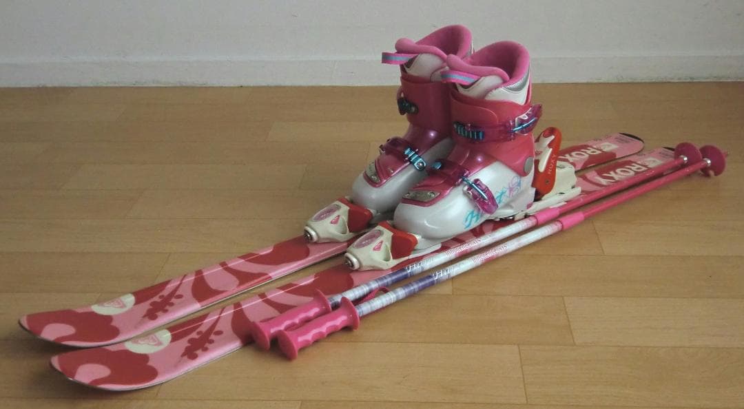 ■■送料無料■ROXY＋Hart■子供用スキーセット■110/21■女の子■■