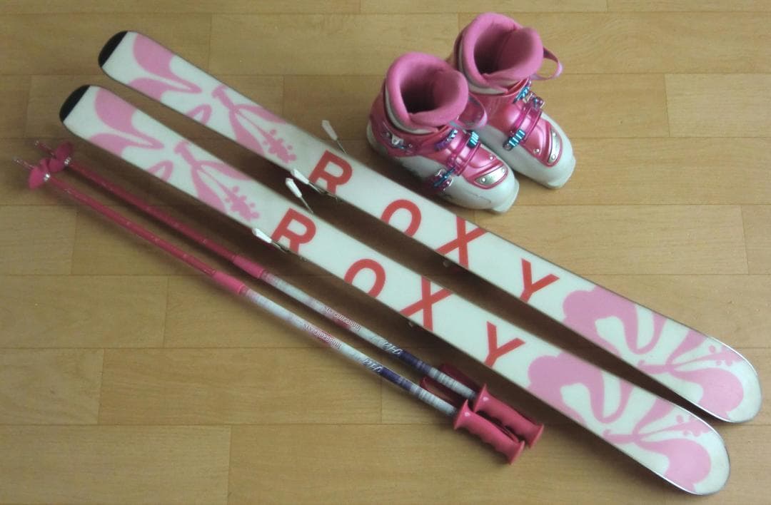 ■■送料無料■ROXY＋Hart■子供用スキーセット■110/21■女の子■■