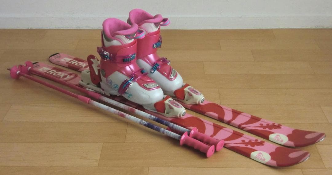 ■■送料無料■ROXY＋Hart■子供用スキーセット■110/21■女の子■■